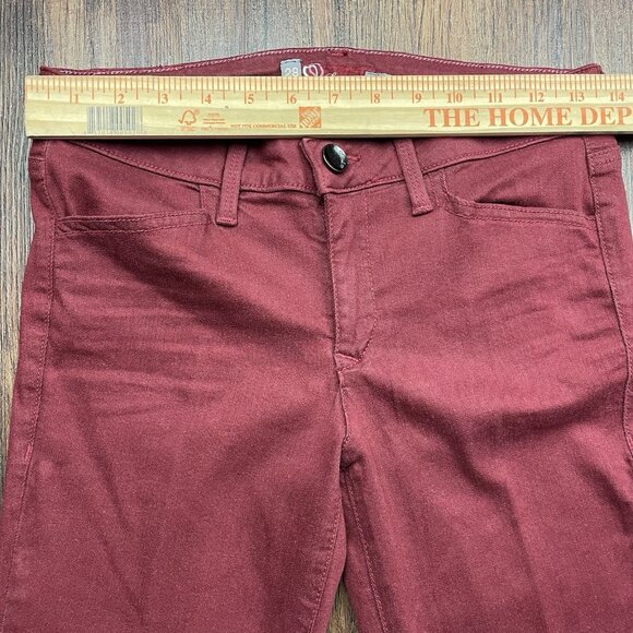 Level 99 Jeans Flare Boot Cut Retro Low Rise Red Color Sz 28 - Picture 7 of 11